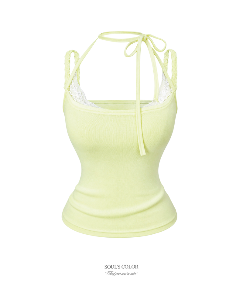 SOUL'S COLOR(ソウルズカラー)の「Candy pop lace sleeveless(4color)(Tops)」