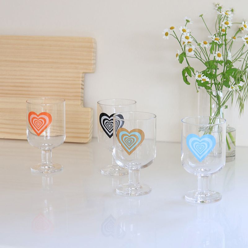 Heart goblet cup (4color)