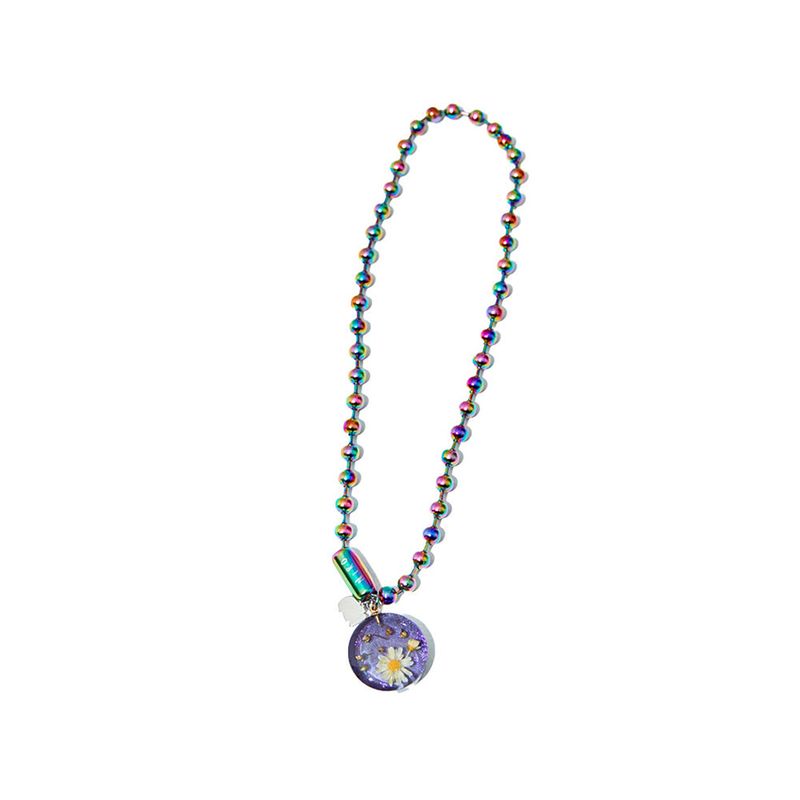 NiRO.SERENDIPITY（ニロ）の「PURPLE ACRYLiC DAiSY NECKLACE 6MM（Accessories）」