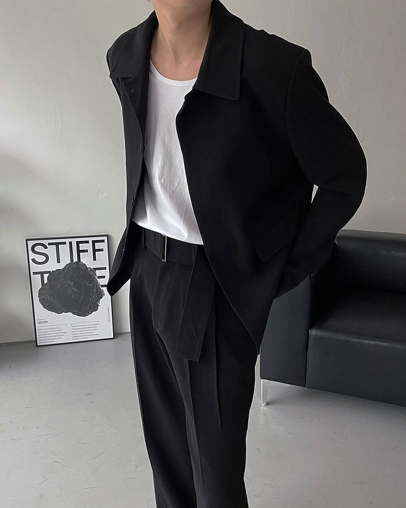 ECT Minimal Hidden Short Jacket (2 colors)