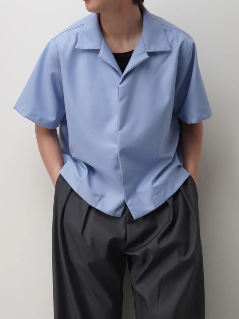 26SS TP1 Cropped Cuban Collar Shirt