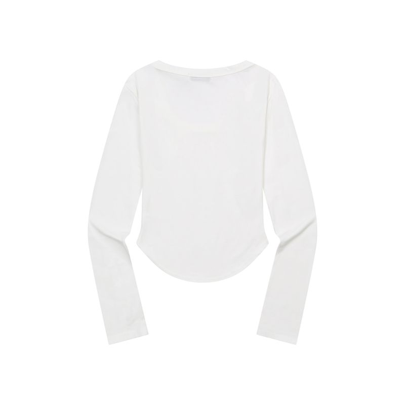 MARIEL SQUARE NECK CROP T (6Color)