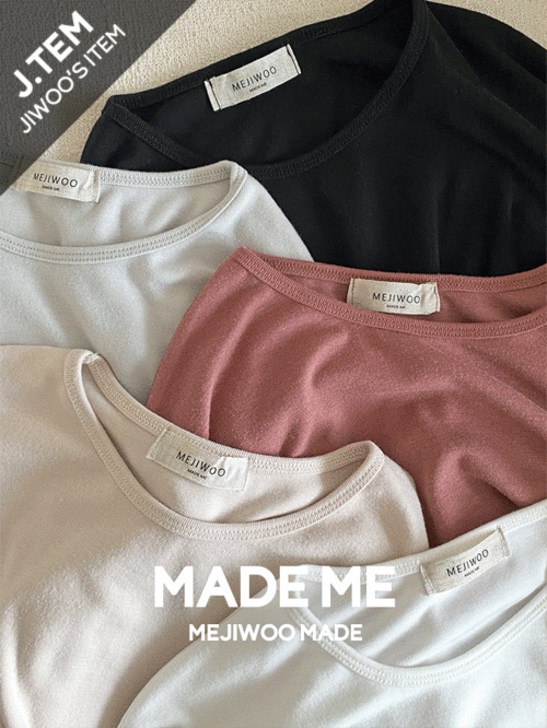 MEJIWOO（ミジウ）の「コージー スリム デイリー Tシャツ（Tops）」