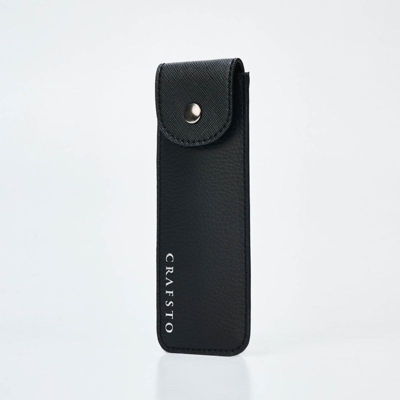 Mushroom Leather Pen Case with Flap