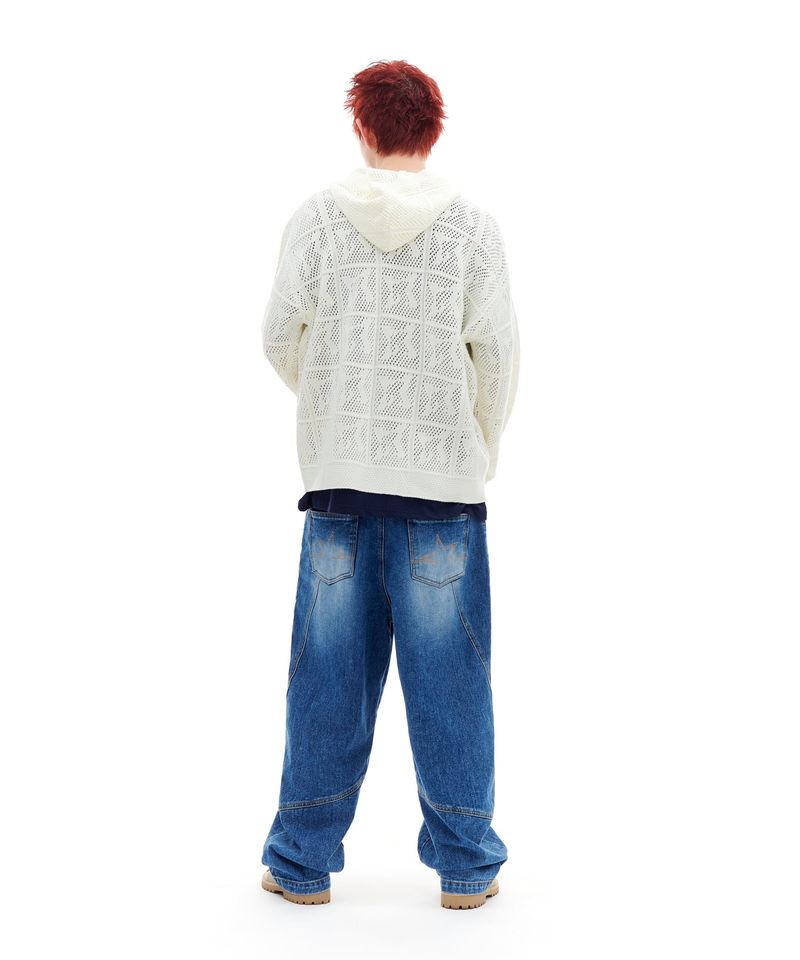 PANEL LINE DENIM PANTS (BLUE)