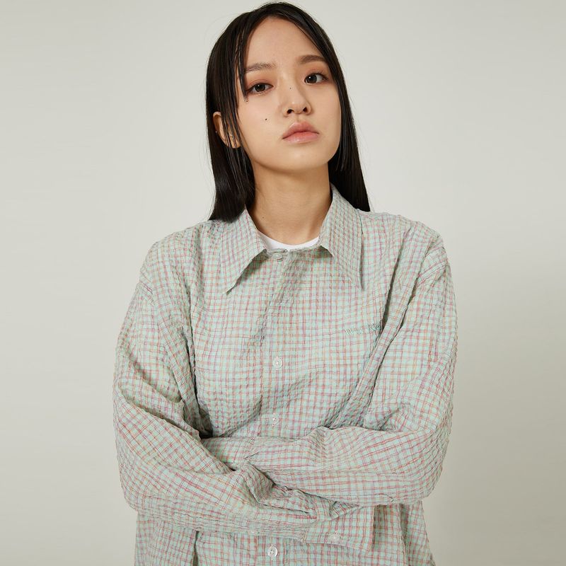 Overfit check shirts