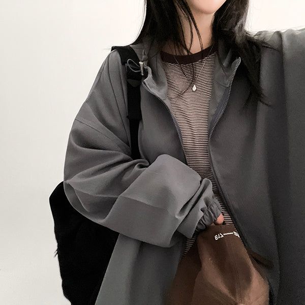 Burve string hooded jumper