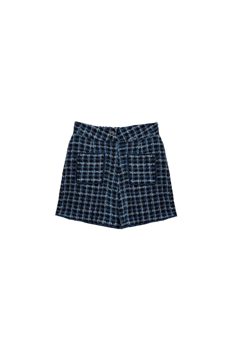 COMELY TWEED SHORTS PANTS / BLACK