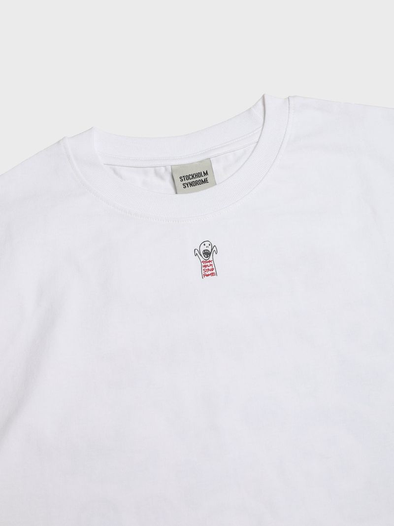 ドゥードゥルスカルTシャツ - ホワイト