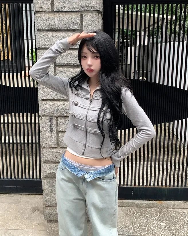 Delf Ice Washed Wide Denim Pants