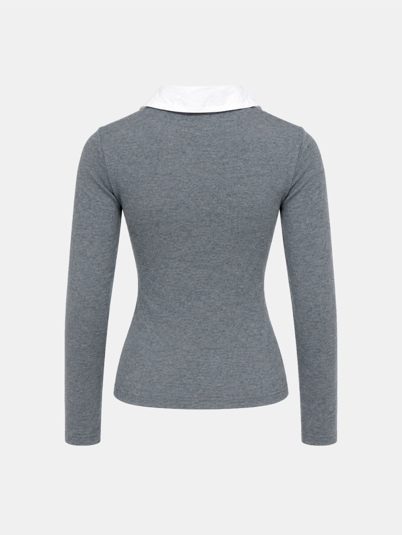Marlowe Drape Neck Knit Top