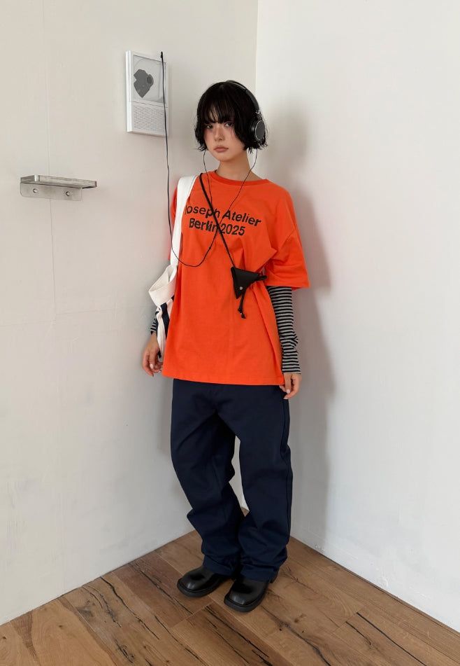 BARREL WIDE COTTON PANTS
