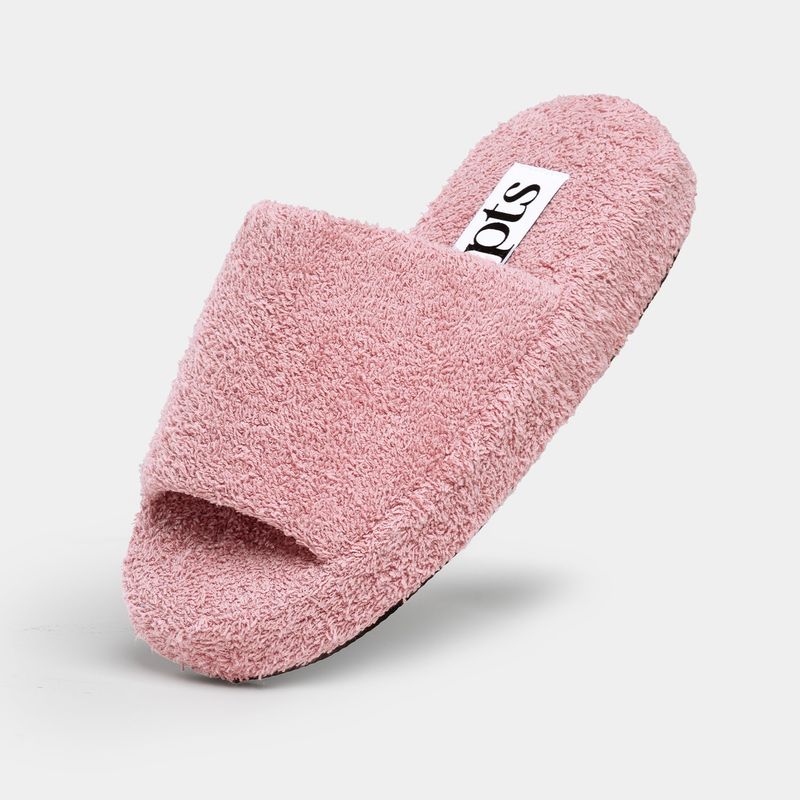 HODGEHOG TOWELING SLIDES_PINK