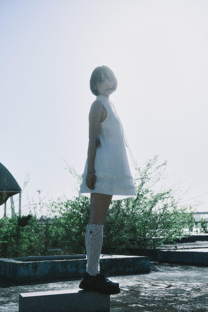aoyu（アオユ）の「SCARF FRILL SLEEVELESS DRESS （Dresses）」