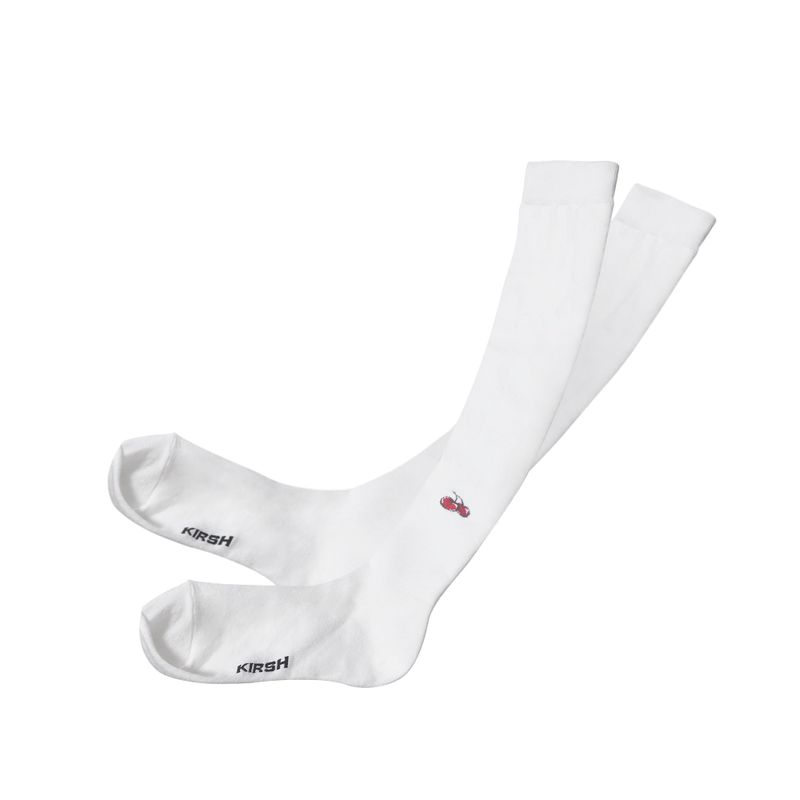 KIRSH（キルシー）の「CHERRY LOGO KNEE SOCKS [WHITE]（Fashion Accessories）」