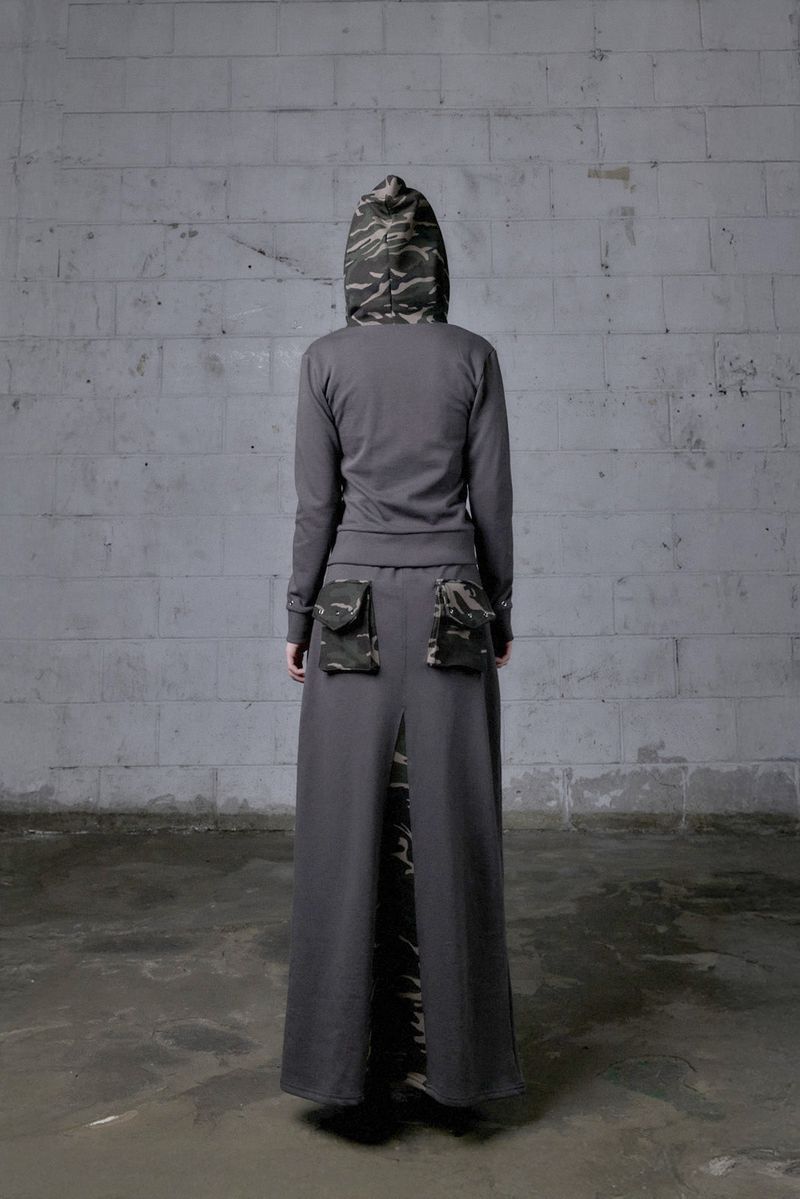 PHITES SET-UP CAMO POINT LONG SKIRT