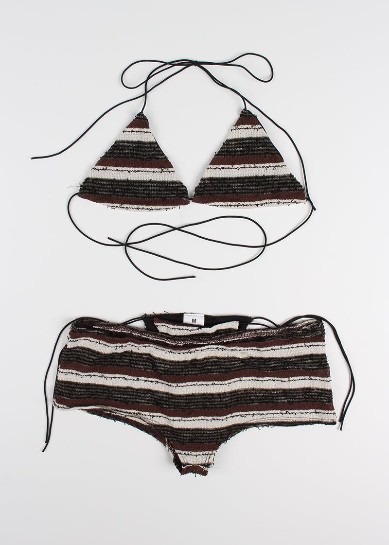 BROWN BOHEMIAN BIKINI SET