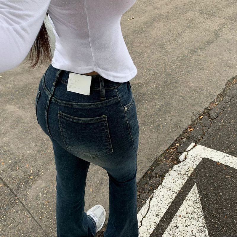 [BELLIDE MADE] Vintage Washed Bootcut Denim Pants