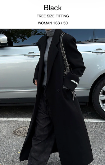 [Unisex] Max double long coat(2color)