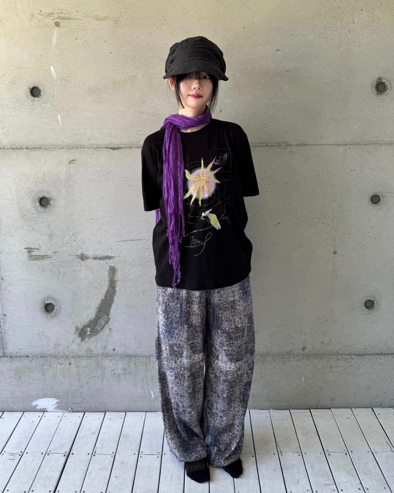 fungus(ファンガス)の「Doodle Nature Boxy Tee(Tops)」