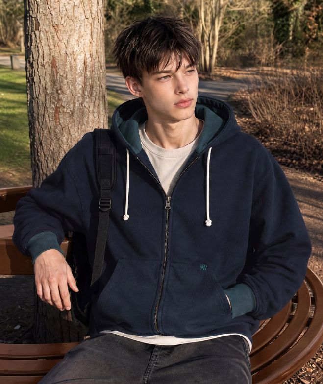 26FW★ Soft Nap Hood Zip-Up