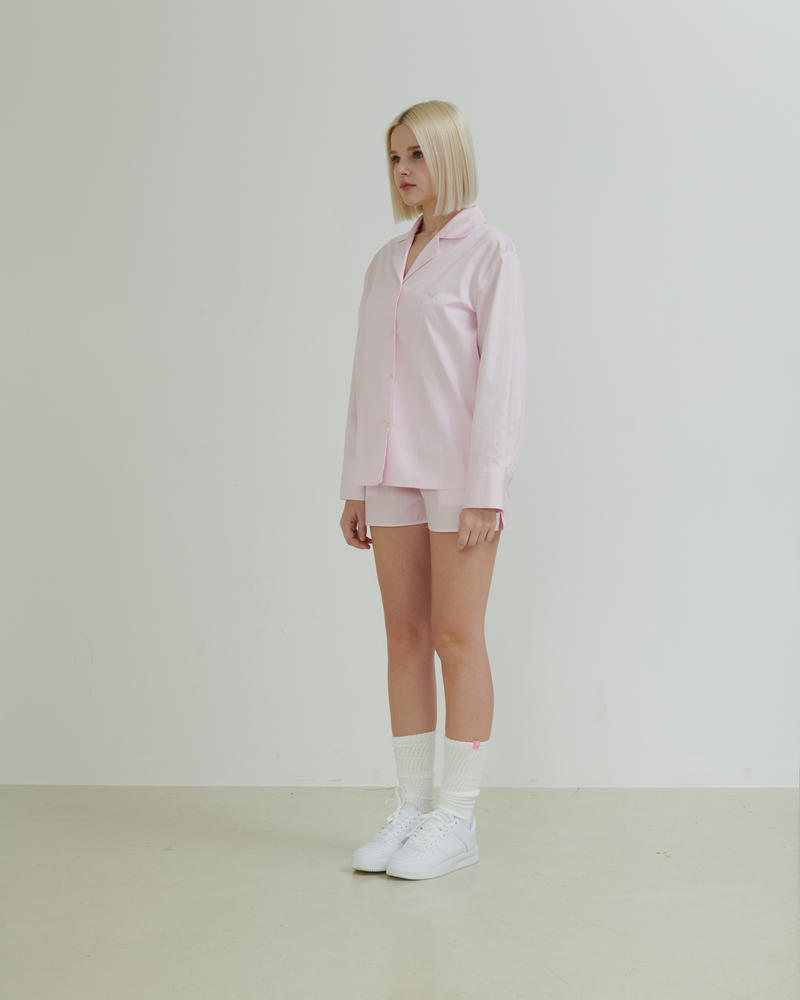Ontheshell Shirt Set Up - Soft Pink