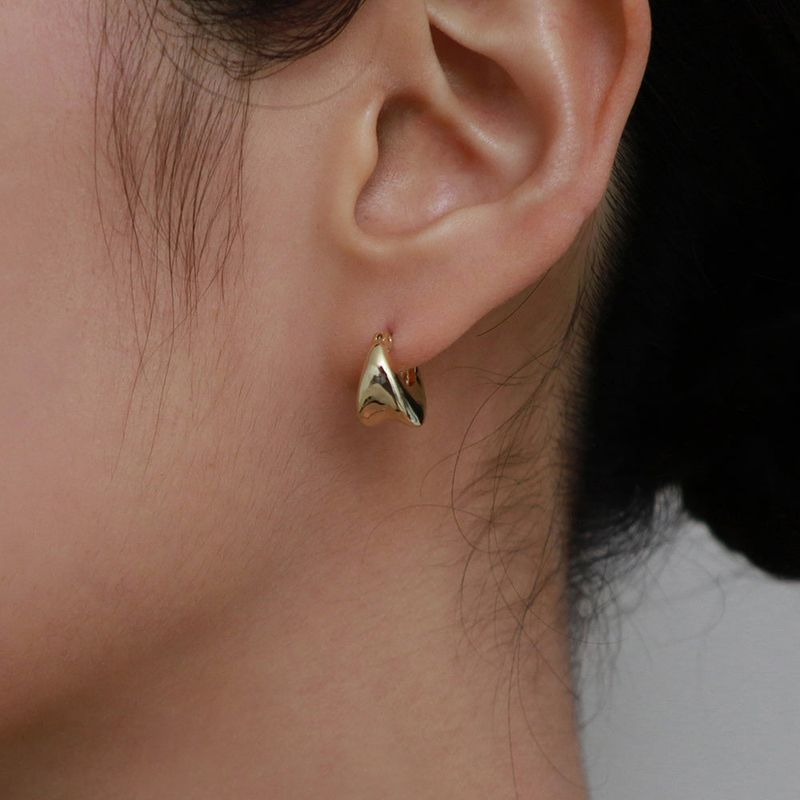 oval volume earring
