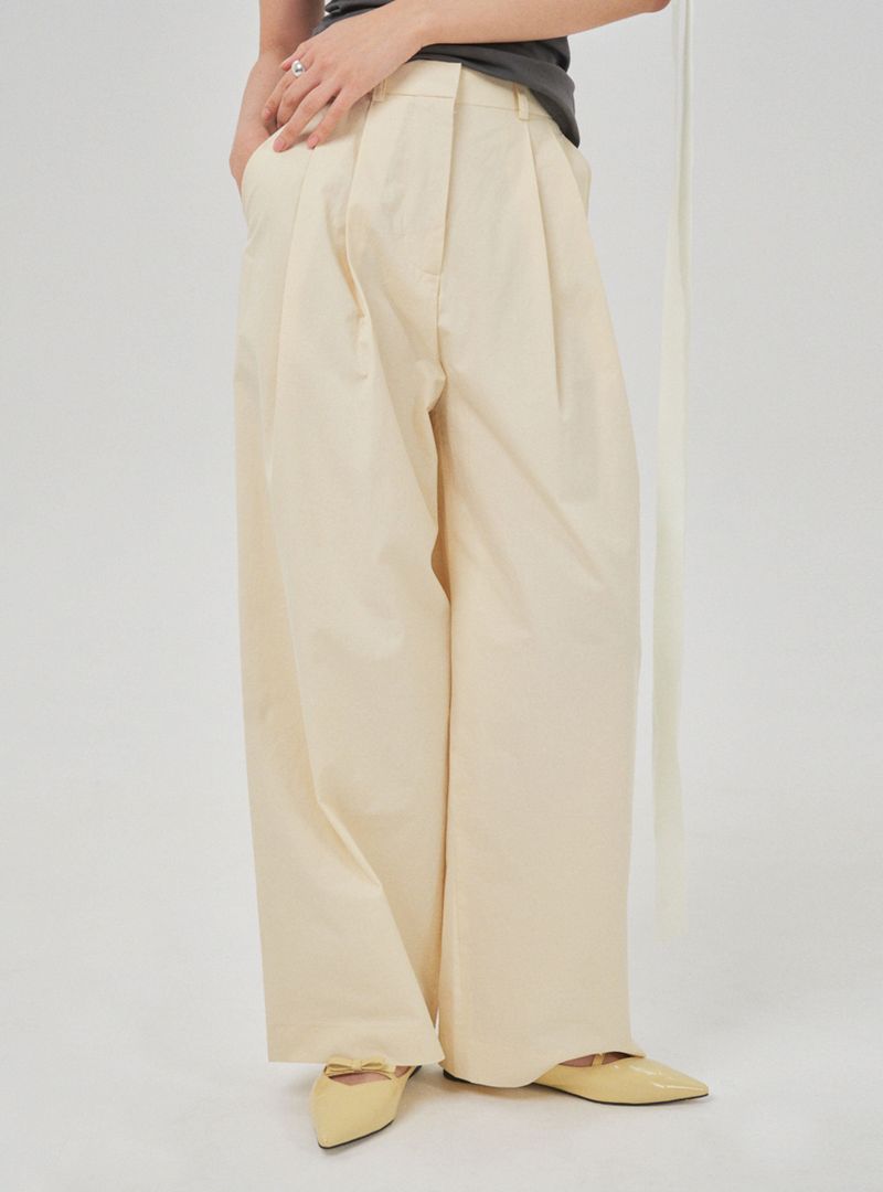 basic pants (cream)