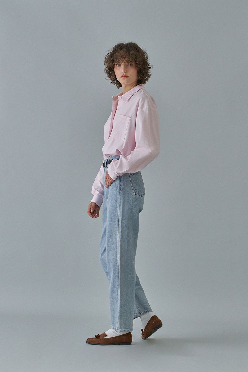 Oxford logo shirt_pink