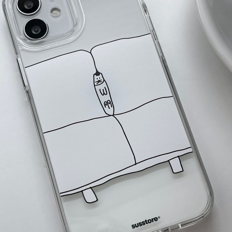 Cat stuck between sofas phone case