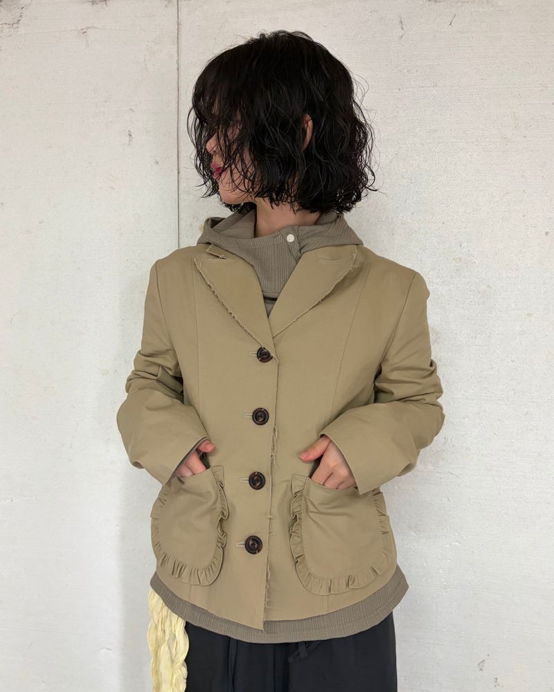 Diagonal Henley Hoodie