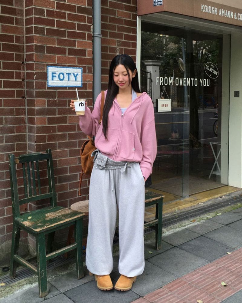 [ORIGINAL] Breeze Knit Hood Zip-Up