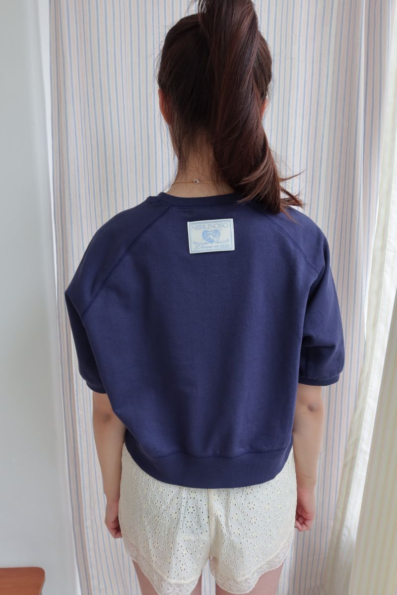 "Angel looks like u!" summer sweatshirts [navy]