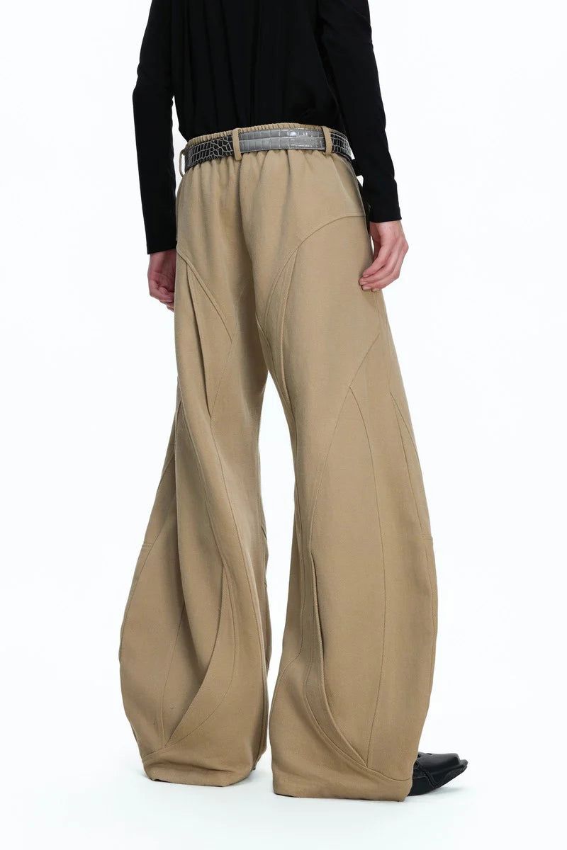 Washed Canvas Panel Blade Pants