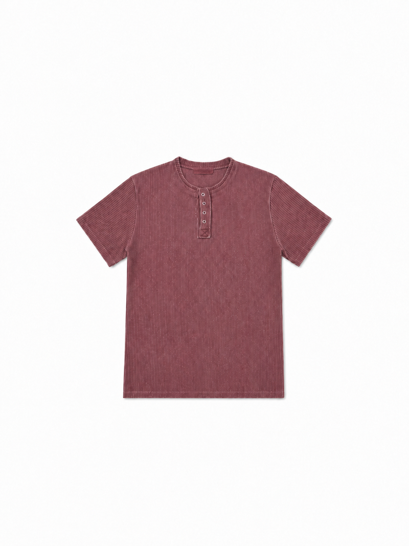 Drow Pigment Henley Top
