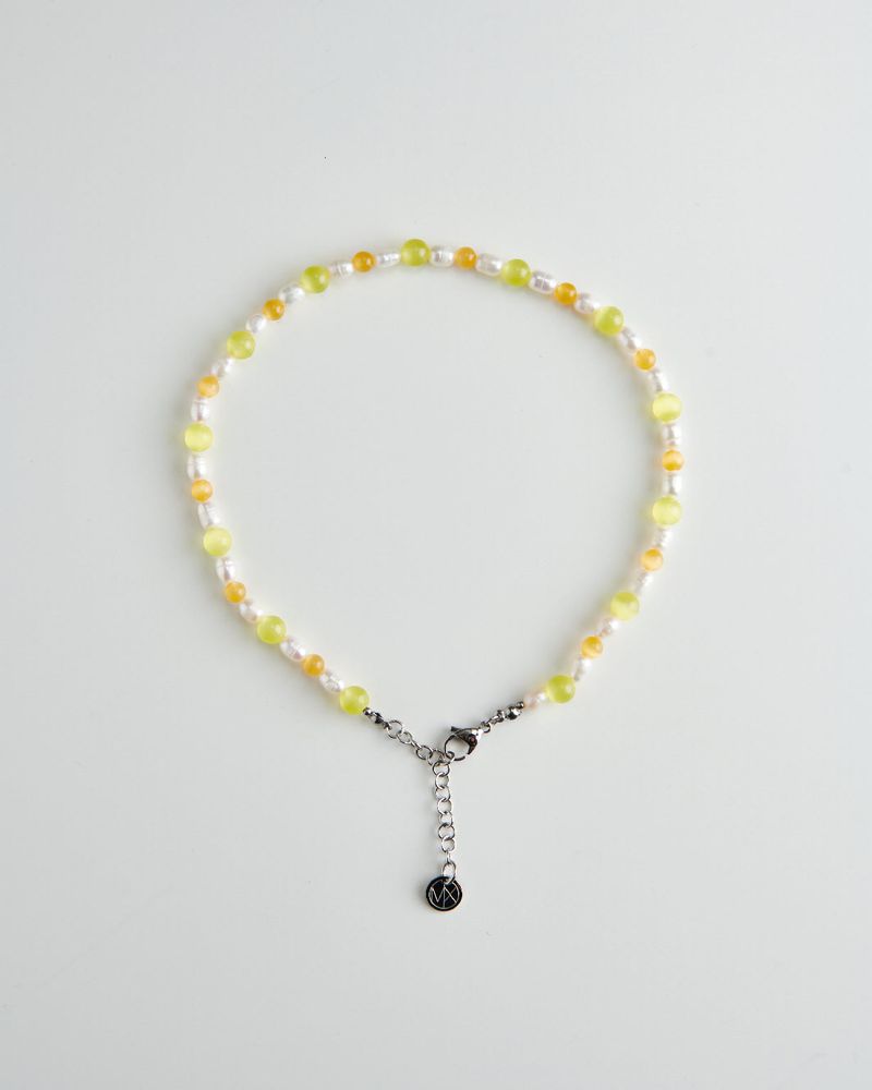 MIXTURE.(ミクスチャー)の「MP021 FRESHWATER PEARL WITH NATURAL STONE NECKLACE (Accessories)」