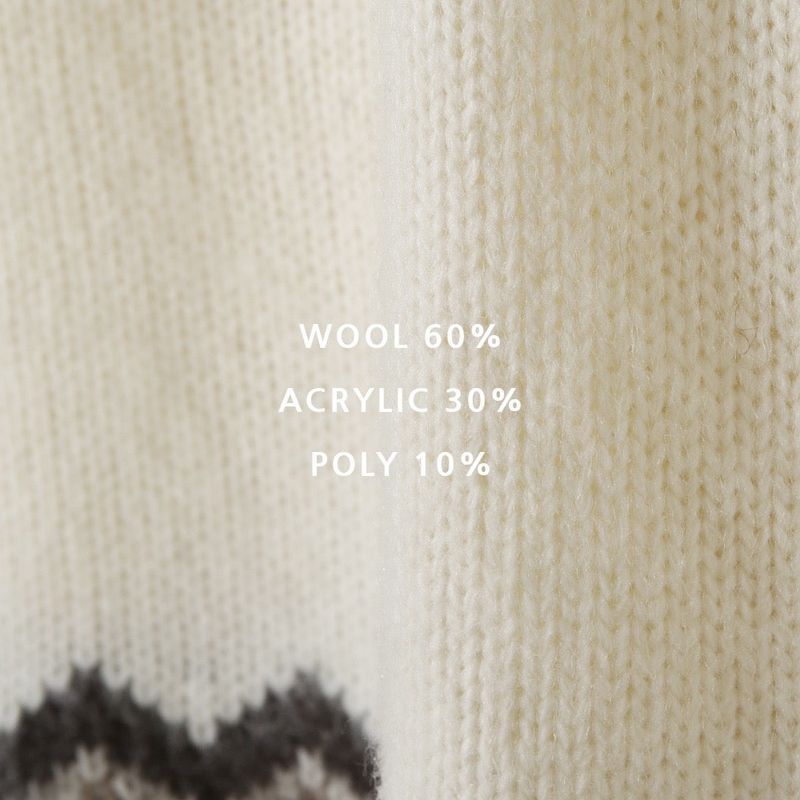 Mohair Nordic knit (4color)