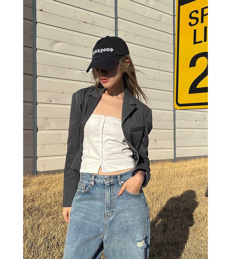 TWILL CORSET TOP