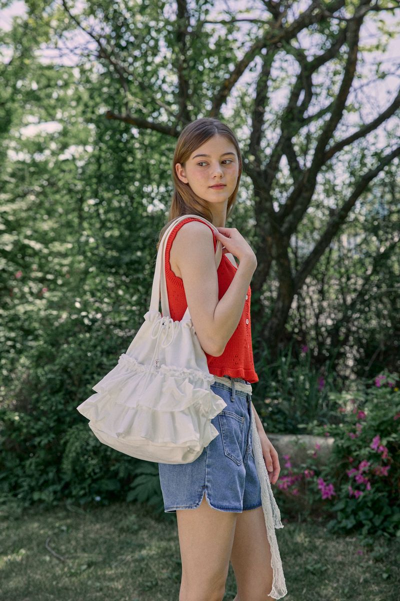 TIERED FRILL BAG (2 COLORS)