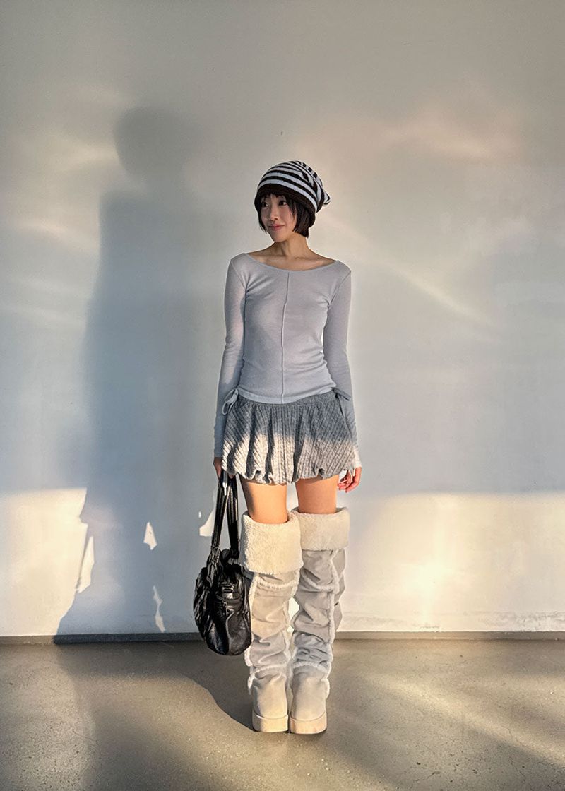 CABLE PUMPKIN SKIRT