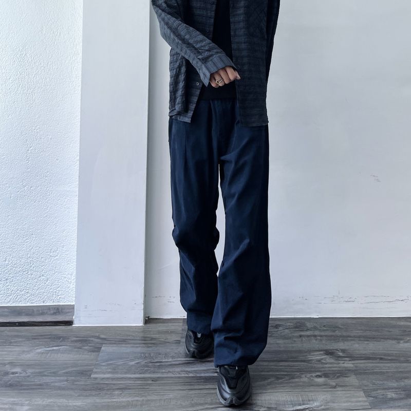 Deep Navy Volume Trousers
