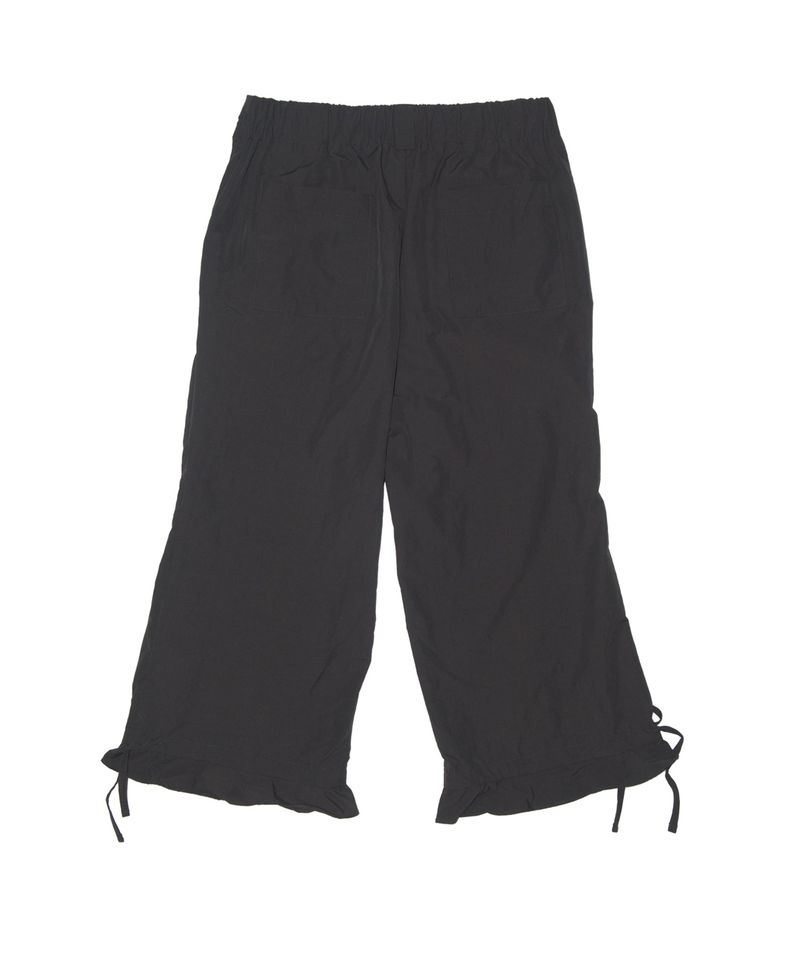 Capri Nylon Shirring Pants Gray