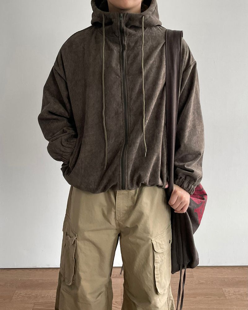 North Corduroy Hooded Jacket