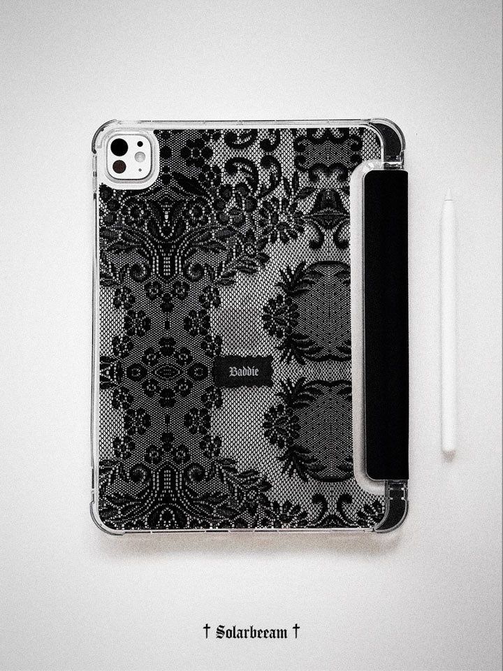 Black Veil Lace iPad Case