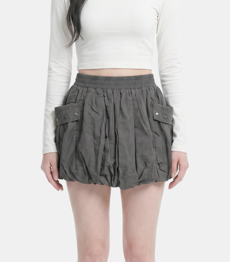 Luna Washed Cargo Balloon Skirt
