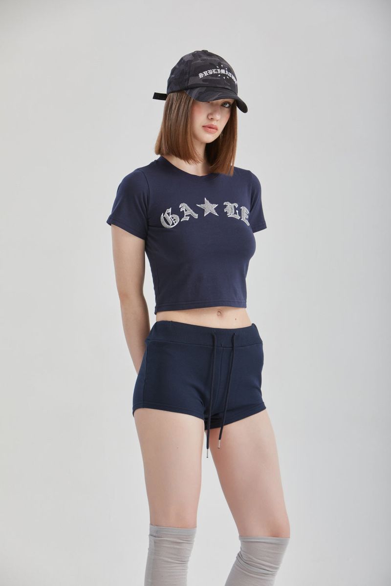 ブークレクロップドTシャツ