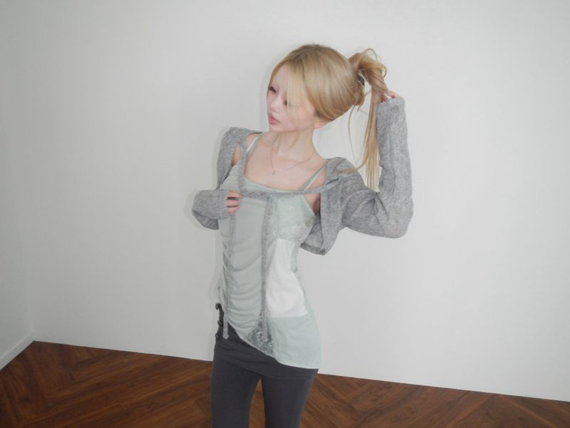 puzzle sage long camisole(2 color)