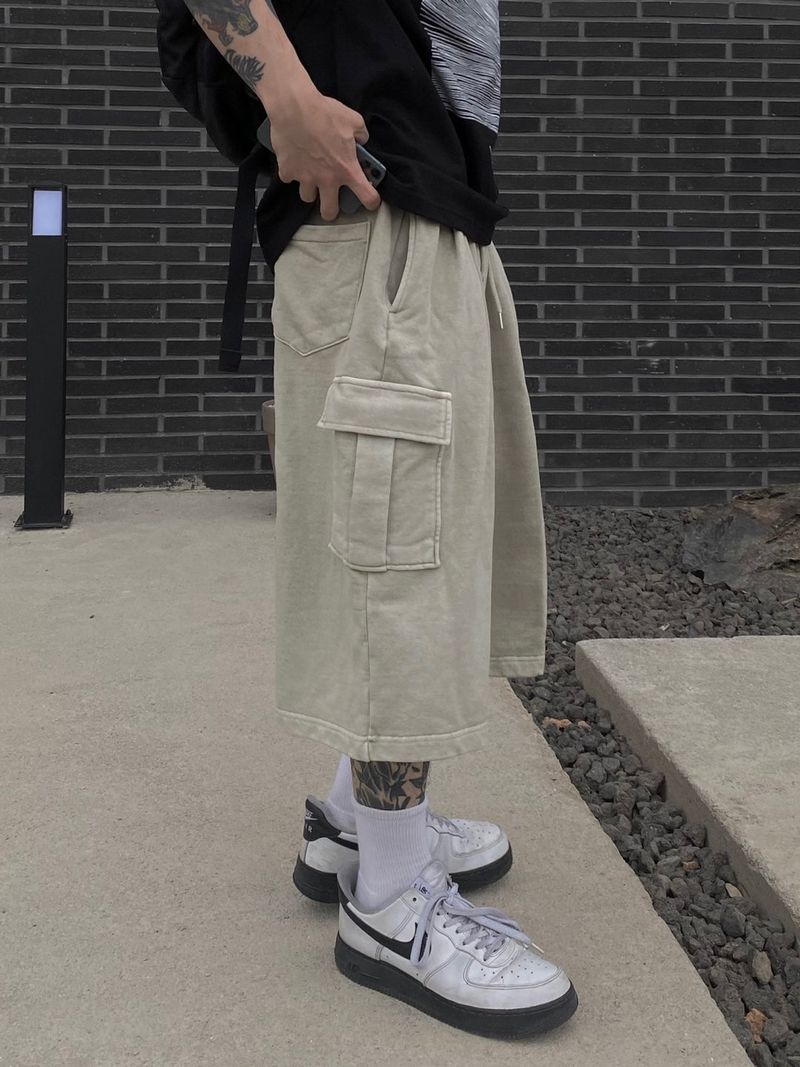 Pigment Sweat Cargo Half Pants 3C