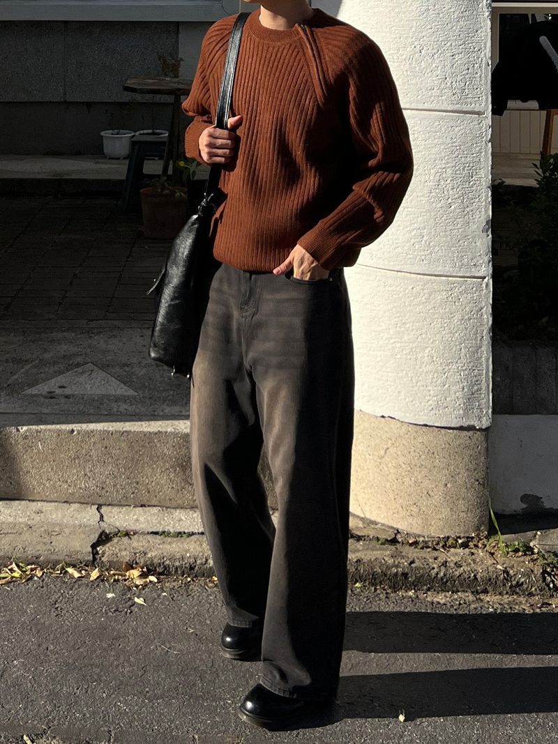 Zenith Thin Black Denim Pants (S / M / L)
