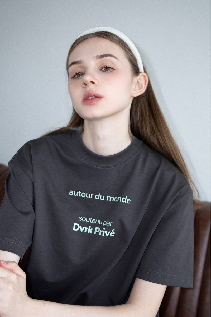 DVRK PRIVÉ WORLD TEE - GREY